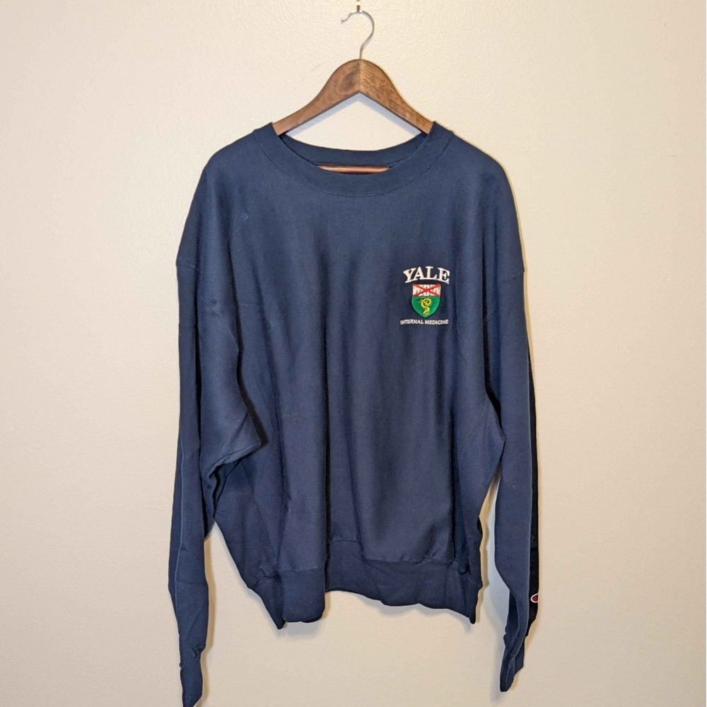 Champion Reverse Weave Sweatshirt Mens XXL Yale Internal Medicine Embroidered